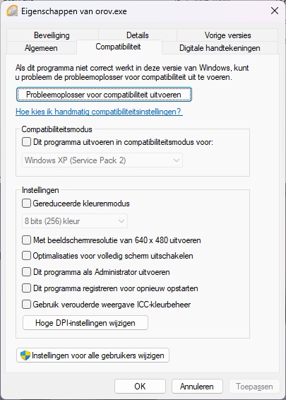 Eigenschappen van orov.exe