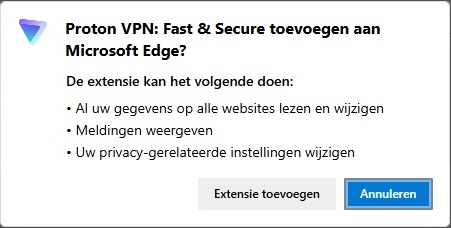 Extensie toevoegen